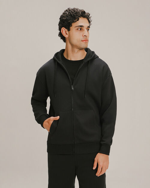 Sudadera Hoodie Relaxed Negra